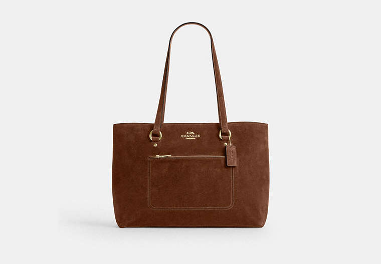 Station Tote Bag - Gold/Warm Brown