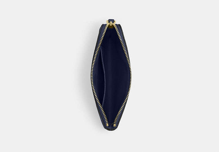Corner Zip Wristlet - Gold/Navy