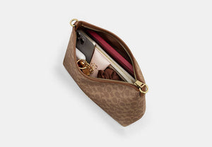Laurel Shoulder Bag In Signature Canvas - Gold/Tan/Brown