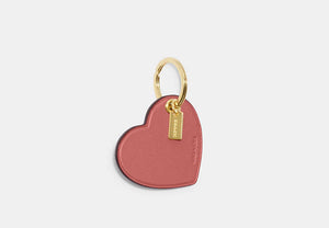 Heart Bag Charm - Gold/Taffy