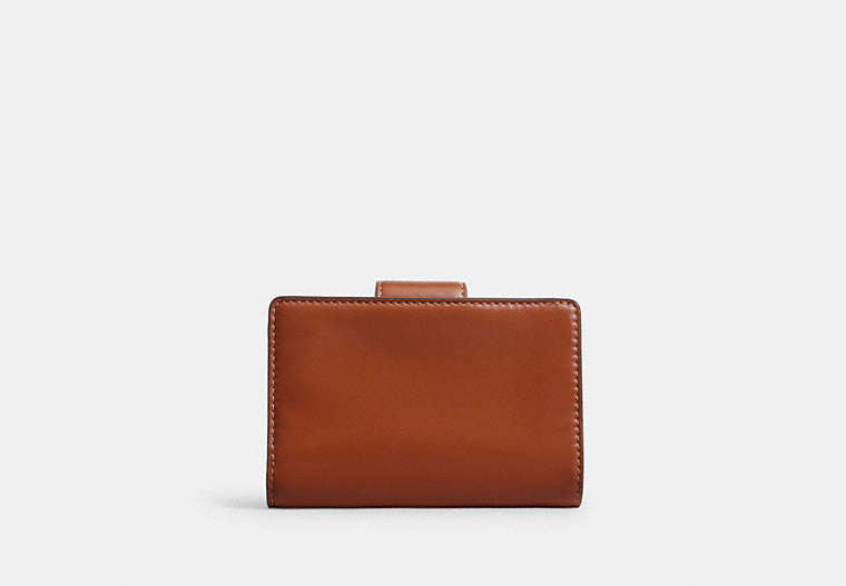 Medium Corner Zip Wallet - Gold/Cinnamon
