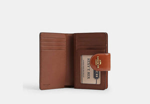 Medium Corner Zip Wallet - Gold/Cinnamon
