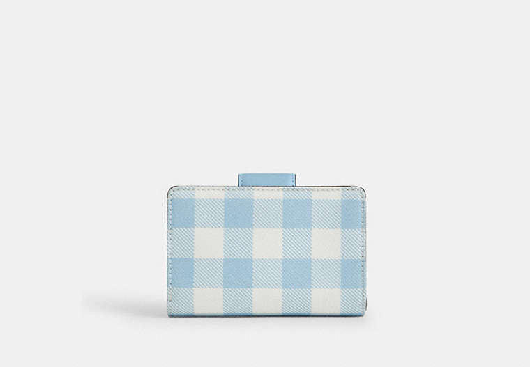 Medium Corner Zip Wallet - Gold/Blue Multi