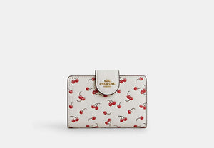Medium Corner Zip Wallet - Gold/Chalk Multi