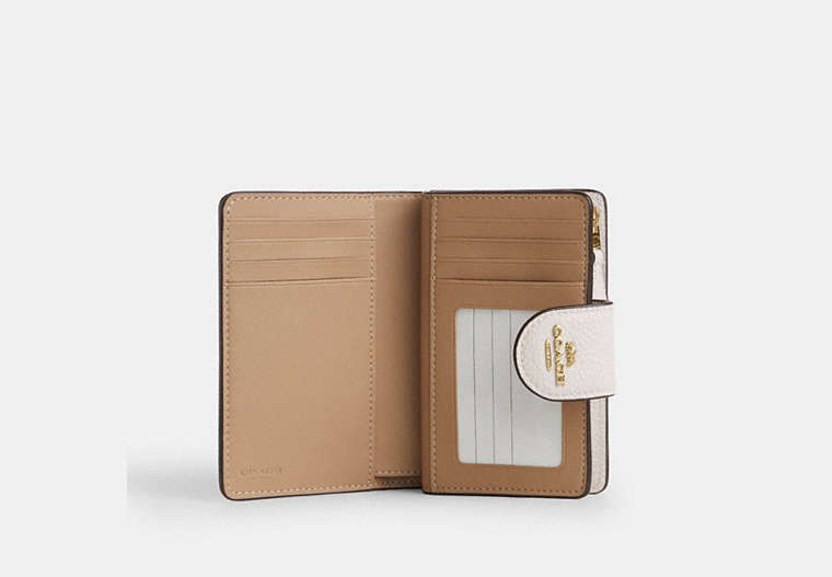 Medium Corner Zip Wallet - Gold/Chalk Multi