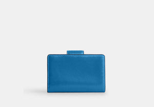 Medium Corner Zip Wallet - Silver/Blue Jay