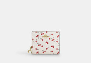 Snap Wallet In Signature Chenille - Gold/Chalk Multi