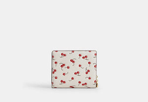 Snap Wallet In Signature Chenille - Gold/Chalk Multi