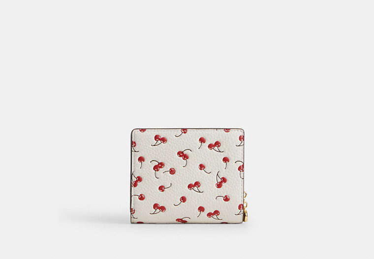 Snap Wallet In Signature Chenille - Gold/Chalk Multi