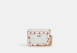 Zip Card Case - Gold/Chalk Multi