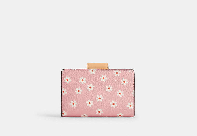 Medium Corner Zip Wallet - Gold/Pink Multi