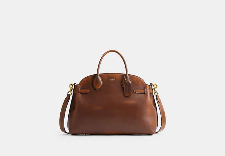 Soft Empire Carryall Bag 40 In Loved Leather - Brass/Brown