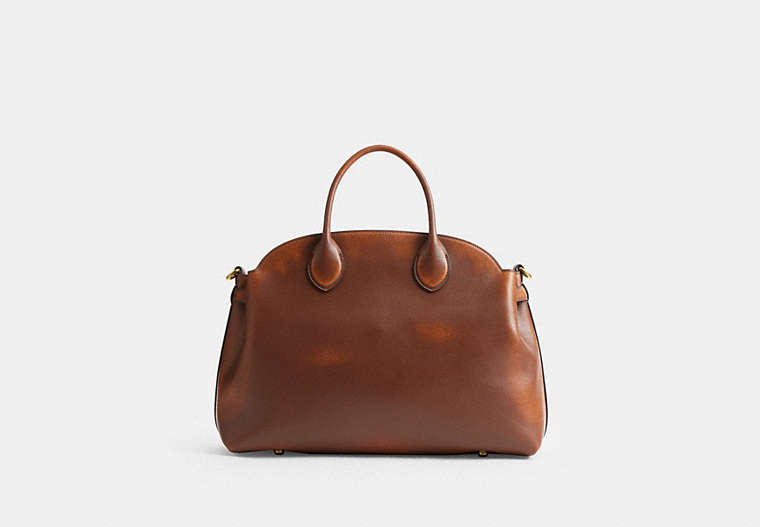 Soft Empire Carryall Bag 40 In Loved Leather - Brass/Brown