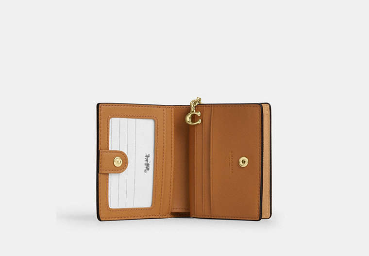 Snap Wallet In Signature Chenille - Gold/Pink Multi