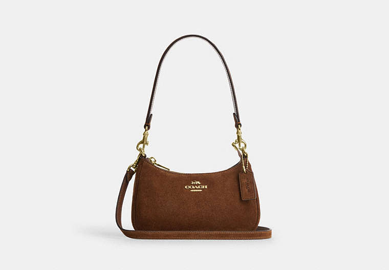 Teri Mini Crossbody Bag - Gold/Warm Brown