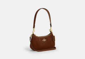 Teri Mini Crossbody Bag - Gold/Warm Brown