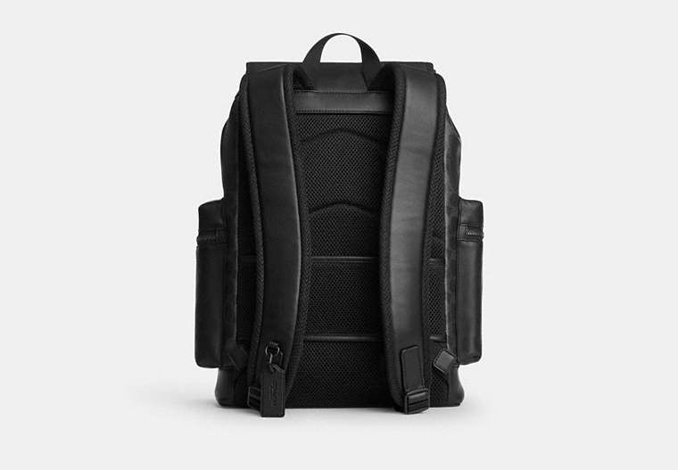 Sprint Backpack In Signature Jacquard - Matte Black/Black Signature