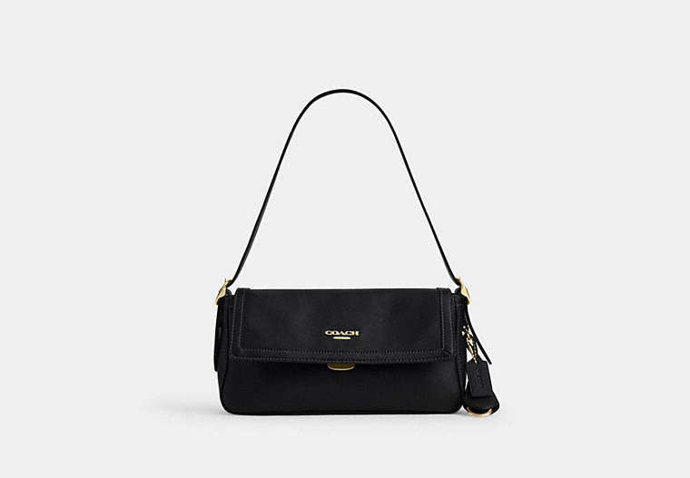 Etta Small Flap Shoulder Bag - Gold/Black