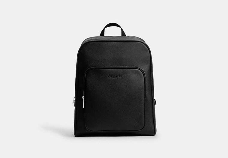Aiden Backpack In Signature Canvas - Silver/Black