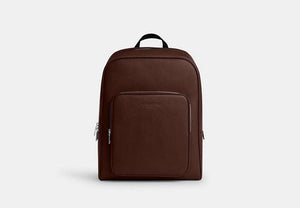 Aiden Backpack In Signature Canvas - Silver/Maple