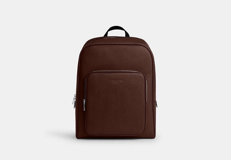 Aiden Backpack In Signature Canvas - Silver/Maple