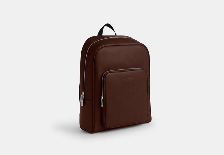 Aiden Backpack In Signature Canvas - Silver/Maple