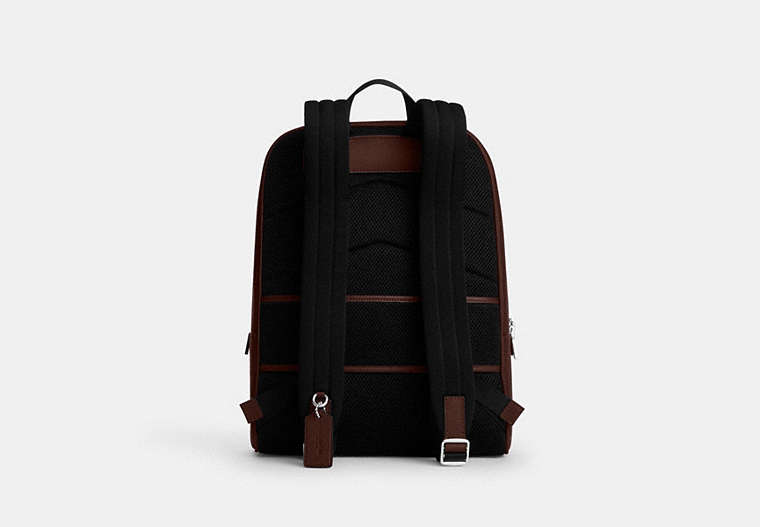Aiden Backpack In Signature Canvas - Silver/Maple