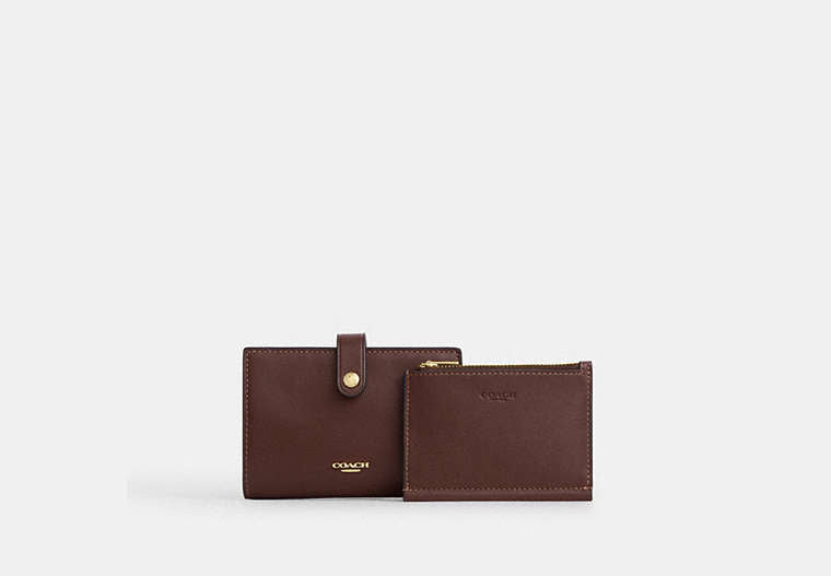 2-In-1 Wallet In Signature Chenille - Gold/Maple