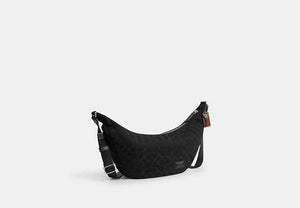 Leon Sling Bag In Signature Nylon Jacquard - Black