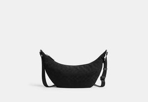 Leon Sling Bag In Signature Nylon Jacquard - Black