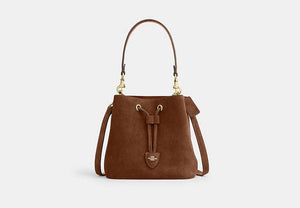 Rowan Bucket Bag - Gold/Warm Brown