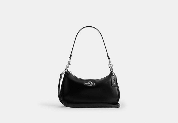 Soft Teri Shoulder Bag - Silver/BLACK