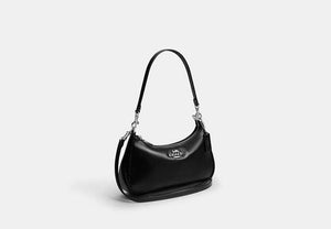 Soft Teri Shoulder Bag - Silver/BLACK