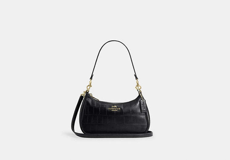 Soft Teri Shoulder Bag - Gold/Black