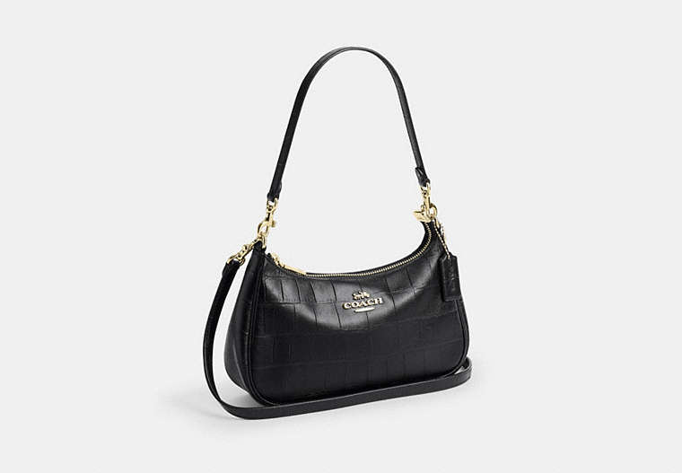 Soft Teri Shoulder Bag - Gold/Black