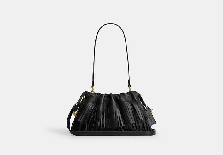 Faye Shoulder Bag With Quilting - Gold/Black