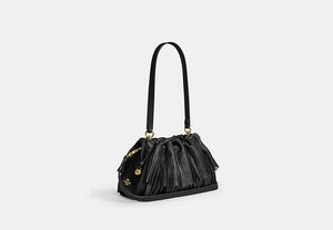 Faye Shoulder Bag With Quilting - Gold/Black