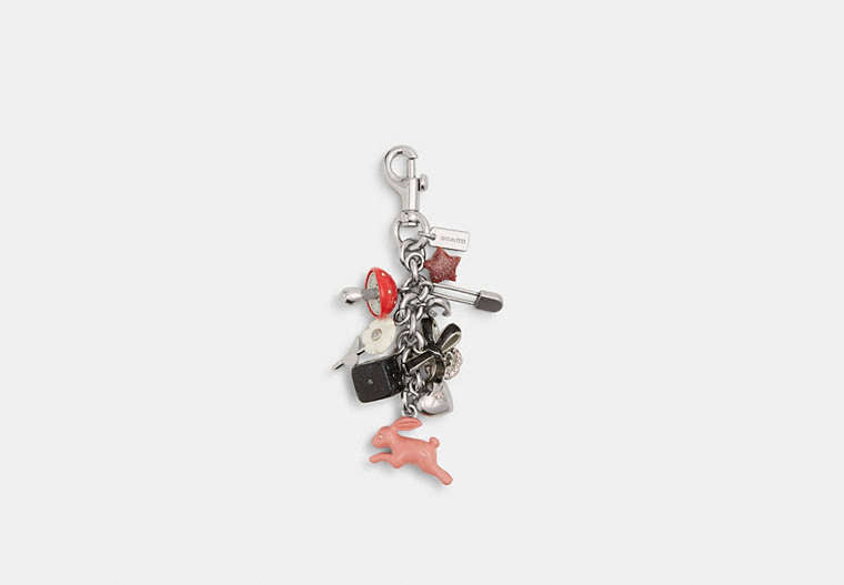 Signature Bag Charm - Silver/Multi