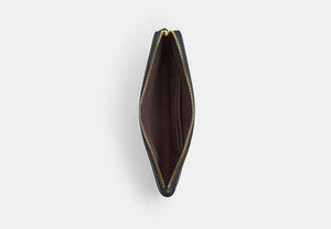 Large Corner Zip Wristlet - Gold/Black