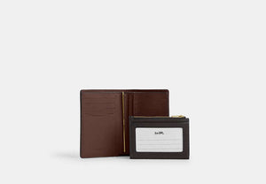 2-In-1 Wallet In Signature Chenille - Gold/Truffle