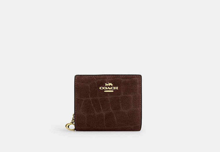 Snap Wallet In Signature Chenille - Gold/Maple