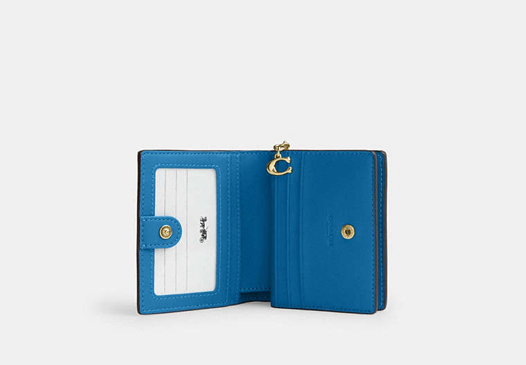Snap Wallet In Signature Chenille - Gold/Blue Jay