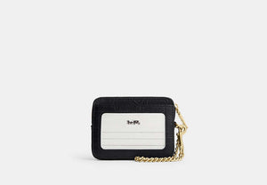 Zip Card Case - Gold/Black
