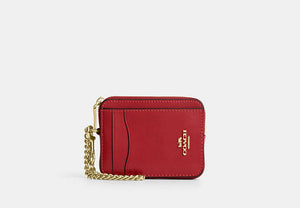 Zip Card Case - Gold/Poppy