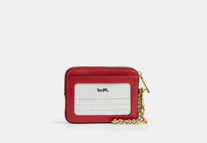 Zip Card Case - Gold/Poppy