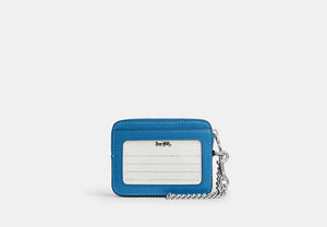 Zip Card Case - Silver/Blue Jay