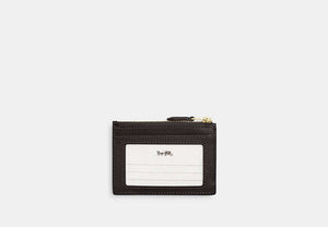 Mini Skinny ID Case In Signature Chenille - Gold/Truffle