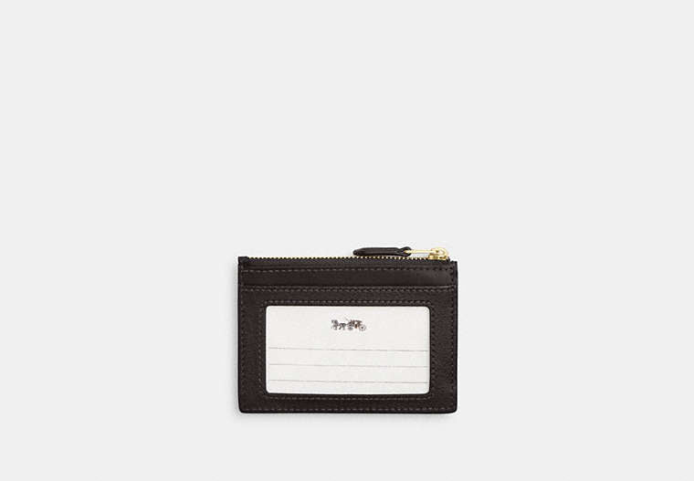 Mini Skinny ID Case In Signature Chenille - Gold/Truffle