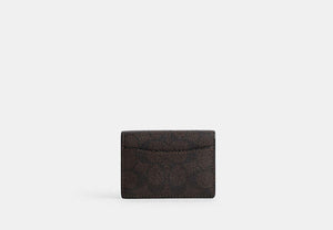 Card Case With Charms - Gold/Walnut/Black