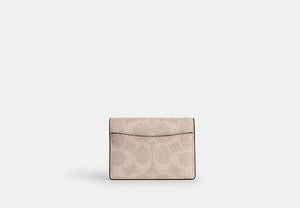 Card Case With Charms - Silver/Sand/Taupe
